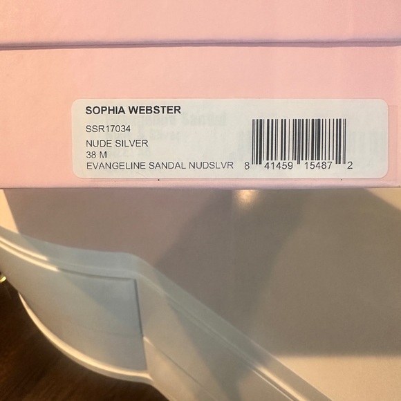 Sophia Webster Nude Evangeline Butterfly Heels Sandals sz 38 (US 7) - Picture 7 of 7